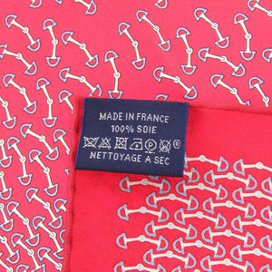 美品 エルメス カレ45 プチカレ ボール柄 玉 ガヴロッシュ シルク レッド 赤 スカーフ 0193【中古】HERMES