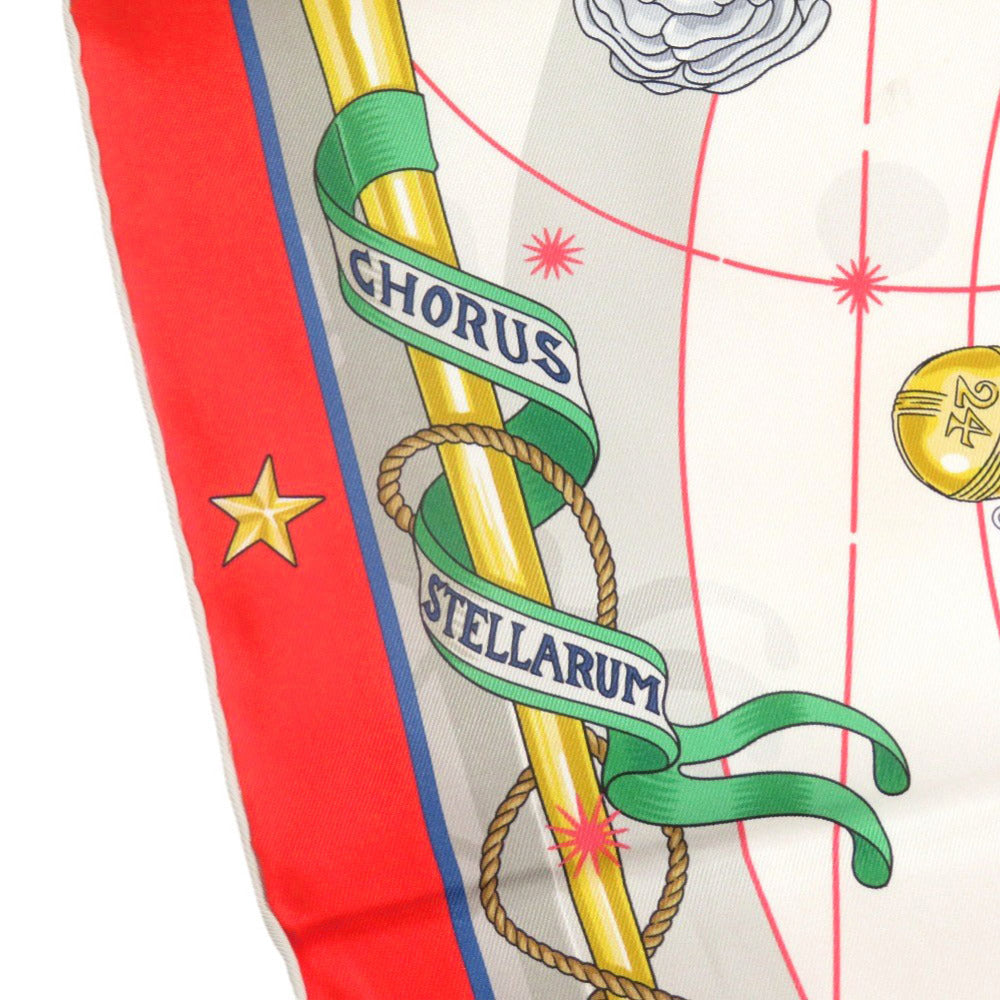 美品 エルメス カレ70 CHORUS STELLARUM コーラス ステラルム シルク マルチカラー スカーフ 0195【中古】HERMES