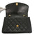 シャネル ダイアナ マトラッセ ラムスキン ブラック ショルダーバッグココマーク 黒 0206【中古】CHANEL
