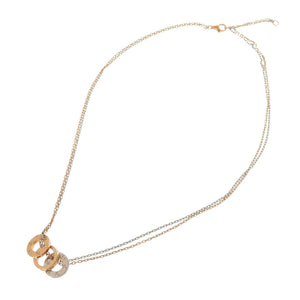 美品 カルティエ ラブ K18PG K18WG ダイヤモンド 750PG 750WG ピンクゴールド ホワイトゴールド ネックレス ジュエリー 0208【中古】CARTIER