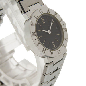 ブルガリ ブルガリブルガリ BB23SS SS ブラック クオーツ 腕時計 黒文字盤 0218【中古】BVLGARI