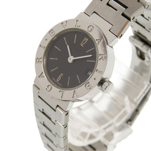 ブルガリ ブルガリブルガリ BB23SS SS ブラック クオーツ 腕時計 黒文字盤 0218【中古】BVLGARI