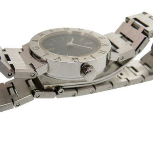 ブルガリ ブルガリブルガリ BB23SS SS ブラック クオーツ 腕時計 黒文字盤 0218【中古】BVLGARI