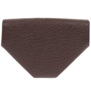 未使用 エルメス ル ヴァン キャトル ヴェルソ シェーブル ルージュセリエ ブルーエレクトリック シルバー金具 Z刻印(2021年製) コインケース 財布 0223 【中古】 HERMES