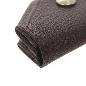 未使用 エルメス ル ヴァン キャトル ヴェルソ シェーブル ルージュセリエ ブルーエレクトリック シルバー金具 Z刻印(2021年製) コインケース 財布 0223 【中古】 HERMES