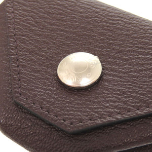 未使用 エルメス ル ヴァン キャトル ヴェルソ シェーブル ルージュセリエ ブルーエレクトリック シルバー金具 Z刻印(2021年製) コインケース 財布 0223 【中古】 HERMES