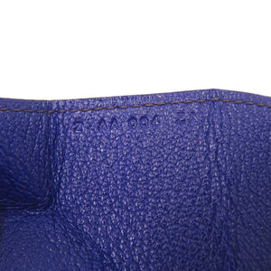 未使用 エルメス ル ヴァン キャトル ヴェルソ シェーブル ルージュセリエ ブルーエレクトリック シルバー金具 Z刻印(2021年製) コインケース 財布 0223 【中古】 HERMES