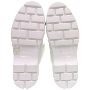 新品同様 エルメス アンクル フレッシュ ショートブーツ 242071Z カーフ パラシュートファブリック ブラン 白 ブーツ 0231【中古】HERMES