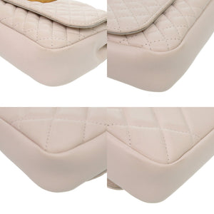 新品同様 ジャンニ ヴェルサーチ メデューサ キルティング 1A03912 レザー ホワイト チェーンショルダーバッグ 0232【中古】Gianni Versace