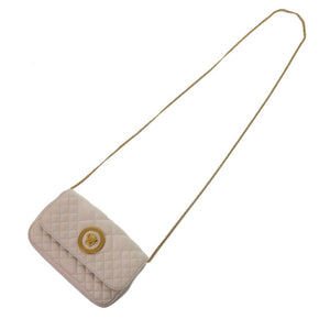 新品同様 ジャンニ ヴェルサーチ メデューサ キルティング 1A03912 レザー ホワイト チェーンショルダーバッグ 0232【中古】Gianni Versace