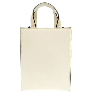 新品同様 ジミーチュウ レザー アイボリー 2WAY ショルダーバッグ ハンドバッグ 0245【中古】JIMMY CHOO