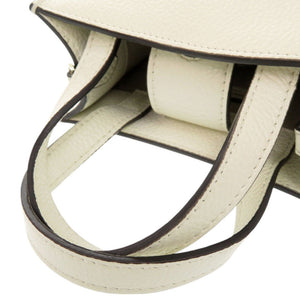 新品同様 ジミーチュウ レザー アイボリー 2WAY ショルダーバッグ ハンドバッグ 0245【中古】JIMMY CHOO