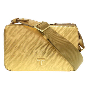 未使用品 トゥミ マイラ クロスボディ レザー ゴールド ショルダーバッグ 0252【中古】TUMI
