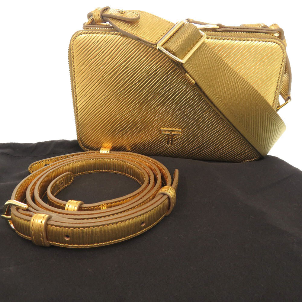未使用品 トゥミ マイラ クロスボディ レザー ゴールド ショルダーバッグ 0252【中古】TUMI
