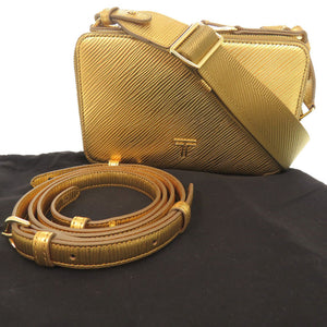 未使用品 トゥミ マイラ クロスボディ レザー ゴールド ショルダーバッグ 0252【中古】TUMI