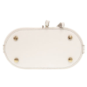 新品同様 トッズ Tタイムレス レザー ホワイト 2WAY ハンドバッグ ショルダーバッグ 白 0275【中古】TOD’S