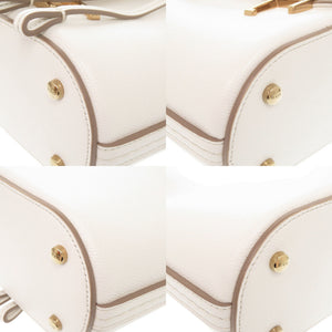 新品同様 トッズ Tタイムレス レザー ホワイト 2WAY ハンドバッグ ショルダーバッグ 白 0275【中古】TOD’S