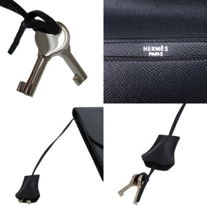 美品 エルメス サックアデペッシュ クシュベル ネイビー □B刻印 0282 紺 クラッチバッグ【中古】HERMES