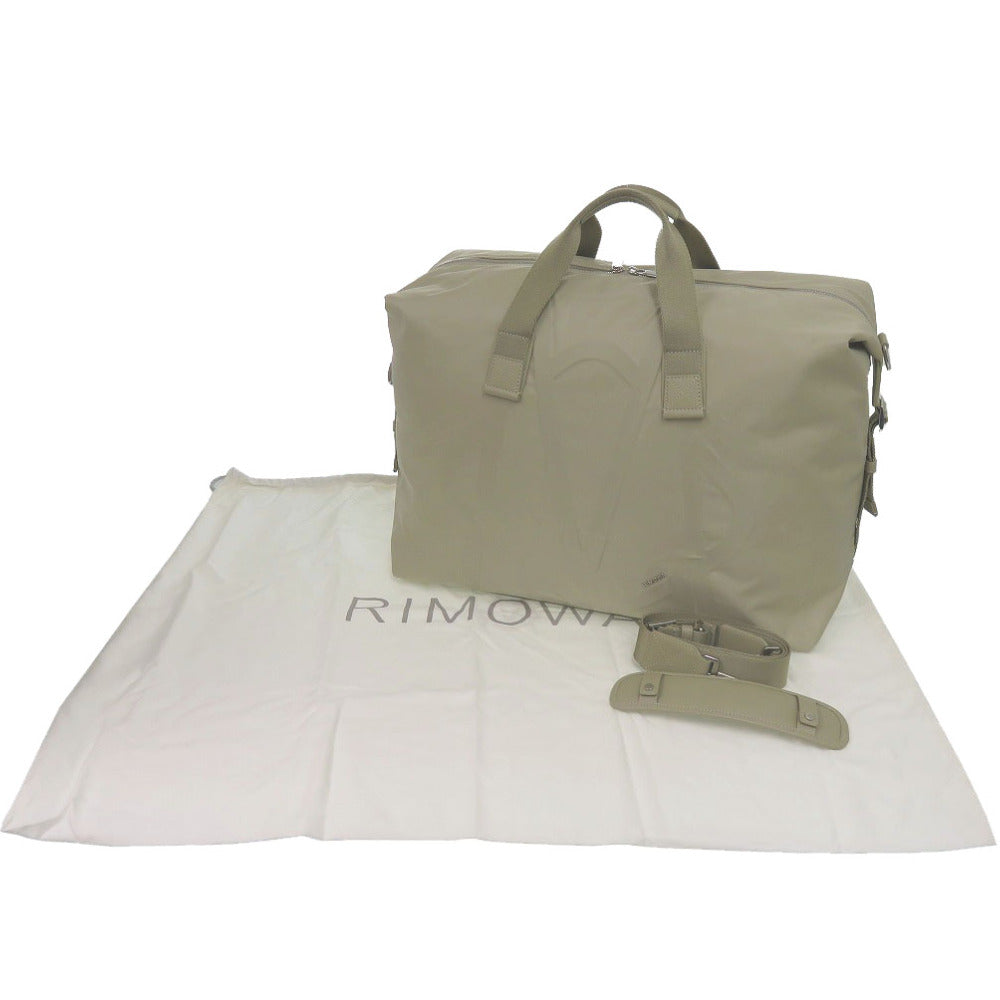 美品 リモワ 2WAY ダッフルバッグ ナイロン サンドベージュ ショルダーバッグ 0285【中古】RIMOWA