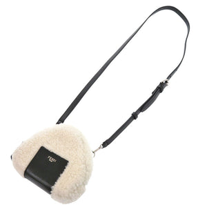 新品同様 フェンディ おにぎりバッグ 7AS240 シープスキン ホワイト ショルダーバッグ 白 0286【中古】FENDI