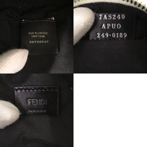 新品同様 フェンディ おにぎりバッグ 7AS240 シープスキン ホワイト ショルダーバッグ 白 0286【中古】FENDI
