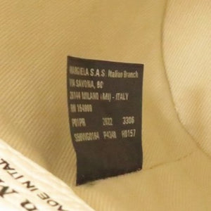 新品同様 メゾン マルジェラ 5AC S61WG0035 レザー キャンバス ライトグレー ショルダーバッグ バケット 白 0046【中古】Maison Margiela