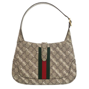 新品同様 グッチ ×バレンシアガ ジャッキー 636706 ポリエステル コットン ベージュ 0294 ハンドバッグ【中古】GUCCI