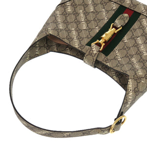 新品同様 グッチ ×バレンシアガ ジャッキー 636706 ポリエステル コットン ベージュ 0294 ハンドバッグ【中古】GUCCI