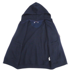 美品 ルイ ヴィトン トラベルジップアップフーディー サイズS 1A3LW9 コットン ナイロン ブルー デュル パーカー アウター LV 0298【中古】LOUIS VUITTON