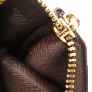 新品同様 ルイ ヴィトン ポシェットクレ ダミエ N62658 ブラウン コインケース LV 0307【中古】LOUIS VUITTON