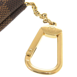 新品同様 ルイ ヴィトン ポシェットクレ ダミエ N62658 ブラウン コインケース LV 0307【中古】LOUIS VUITTON