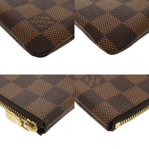 新品同様 ルイ ヴィトン ポシェットクレ ダミエ N62658 ブラウン コインケース LV 0307【中古】LOUIS VUITTON