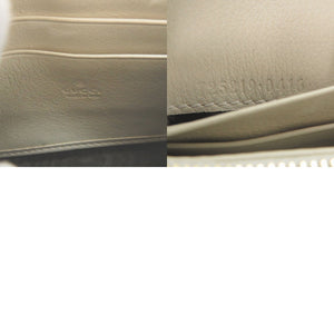 新品同様 グッチ チェーンウォレット ブロンディ 725219 レザー ホワイト 二つ折り財布 白 0310【中古】GUCCI