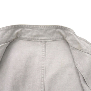 美品 マックスマーラ ウィークエンドライン サイズ44 コットン ライトグレー デニムジャケット 0312【中古】MAX MARA