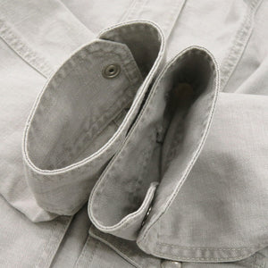 美品 マックスマーラ ウィークエンドライン サイズ44 コットン ライトグレー デニムジャケット 0312【中古】MAX MARA