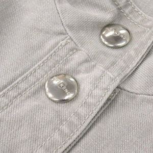 美品 マックスマーラ ウィークエンドライン サイズ44 コットン ライトグレー デニムジャケット 0312【中古】MAX MARA