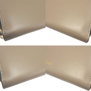 新品同様 ヴェルサーチ メデューサ レザー ベージュ ラウンドファスナー長財布 財布 0316【中古】VERSACE