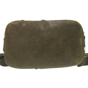 ジミーチュウ フィッツロイ スタースタッズ リュック デイパック バックパック 大容量 A4収納 レザー アーミー シルバー 0317【中古】JIMMY CHOO