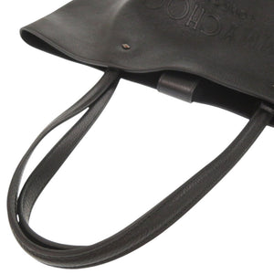 新品同様 ジミーチュウ マーリ レザー ブラック トートバッグ 黒 0323【中古】JIMMY CHOO