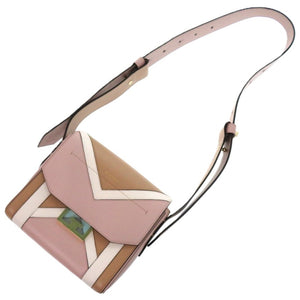 新品同様 ジバンシィ エデン BB50BMB0RW-680 レザー ブラウン ピンク 0324 ショルダーバッグ【中古】GIVENCHY