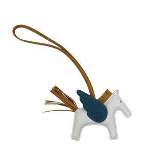 新品同様 エルメス ロデオペガサスPM アニョーミロ ブルーブリュム セサミ ヴェールボスフォール Z刻印 バッグチャーム 0325【中古】HERMES