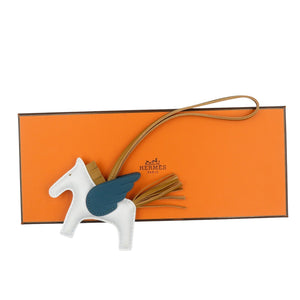 新品同様 エルメス ロデオペガサスPM アニョーミロ ブルーブリュム セサミ ヴェールボスフォール Z刻印 バッグチャーム 0325【中古】HERMES