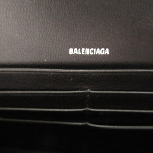 新品同様 バレンシアガ ENVELOPE 736732 レザー ホワイト 白 2つ折り長財布 財布 0329【中古】BALENCIAGA