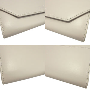 新品同様 バレンシアガ ENVELOPE 736732 レザー ホワイト 白 2つ折り長財布 財布 0329【中古】BALENCIAGA