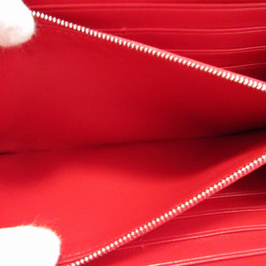 未使用 バレンシアガ 664041 エッセンシャルレザー ピンク ラウンドファスナー長財布 財布 0330【中古】BALENCIAGA