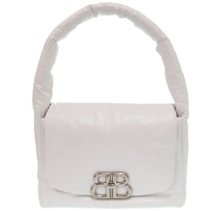 新品同様 バレンシアガ モナコ ハンドバッグ レザー ホワイト 0332 白 ワンショルダーバッグ【中古】BALENCIAGA