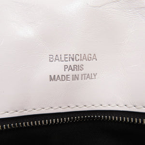 新品同様 バレンシアガ モナコ ハンドバッグ レザー ホワイト 0332 白 ワンショルダーバッグ【中古】BALENCIAGA