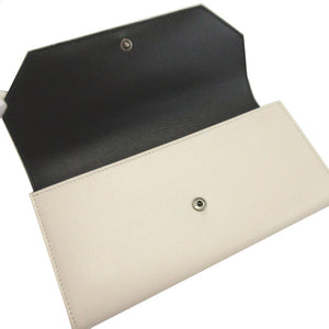 新品同様 バレンシアガ ENVELOPE 736732 レザー ホワイト 白 2つ折り長財布 財布 0336【中古】BALENCIAGA