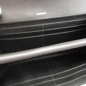 新品同様 バレンシアガ ENVELOPE 736732 レザー ホワイト 白 2つ折り長財布 財布 0336【中古】BALENCIAGA