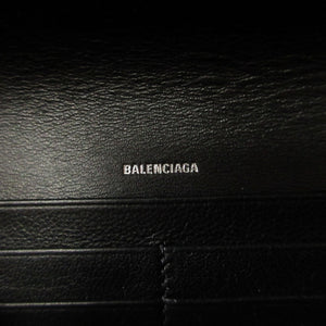 新品同様 バレンシアガ ENVELOPE 736732 レザー ホワイト 白 2つ折り長財布 財布 0336【中古】BALENCIAGA
